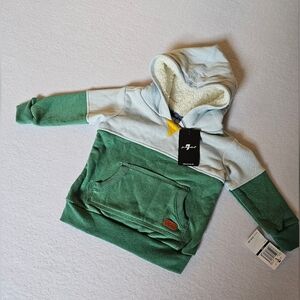 7 For All Mankind | Infant Hoodie | Green And‎ Light Blue | 12months